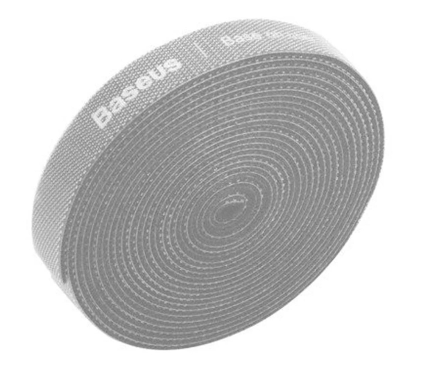 BASEUS Organizer do kabli Rainbow Circle Velcro Straps 3 m szary ACMGT-F0G - 687759 - zdjęcie